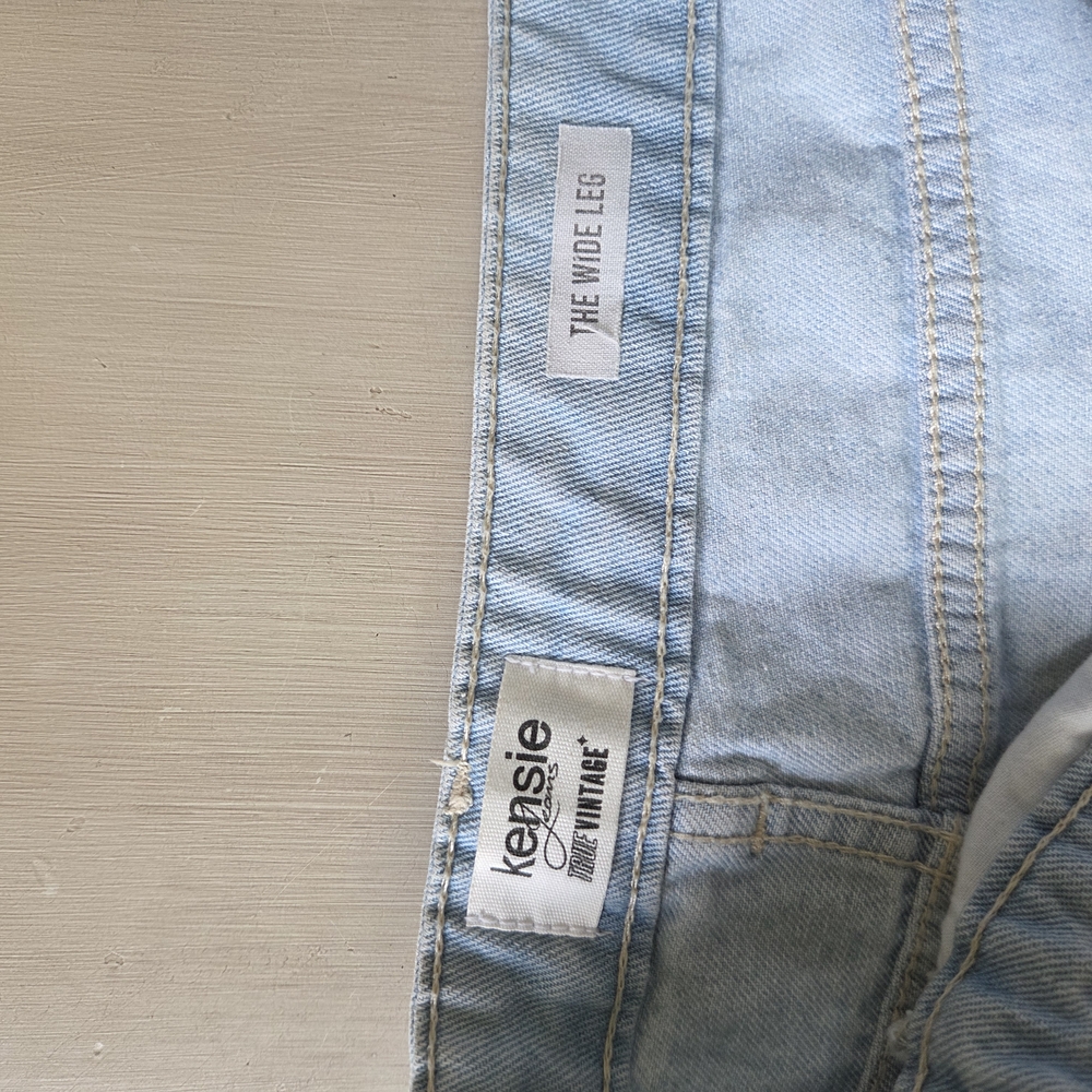Kensie Blue Denim Jeans with Classic Woven Texture